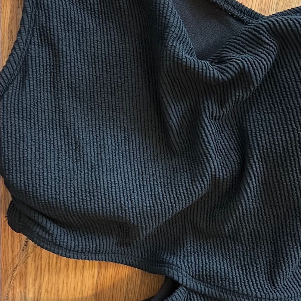 Black One-Shoulder Swim One Piece - Picture 3 of 5